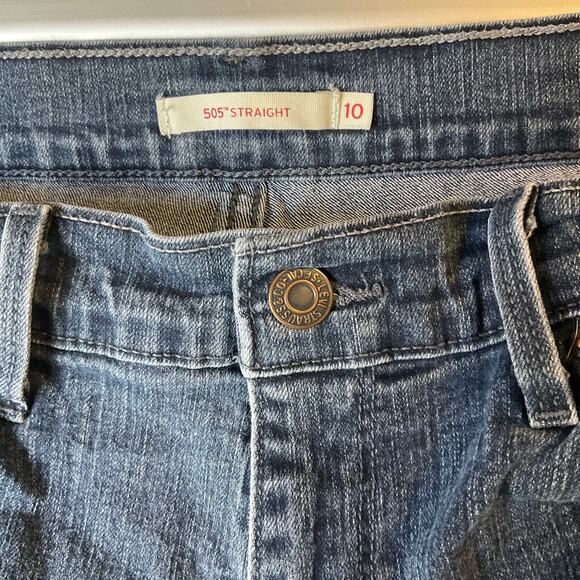Levi’s 505 Straight Leg Women Jeans size 10M Blue W30 L32 Mid Rise Boot Cut - Picture 9 of 12